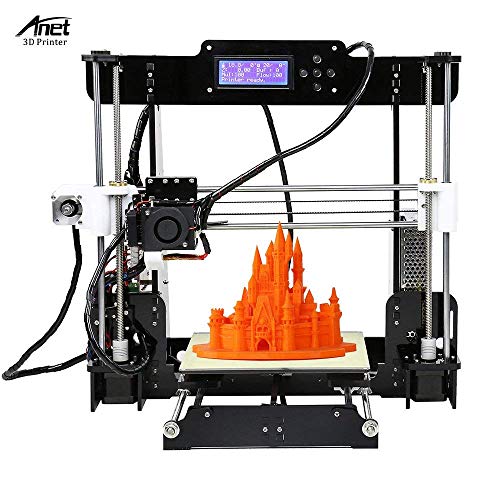 Anet A8 DIY 3D Printer Kits Reprap i3 Upgrade MK8 Extruder 220*220*240mm Printing Size with 8GB SD Card Support ABS/PLA/HIPS/PP/Wood Filament