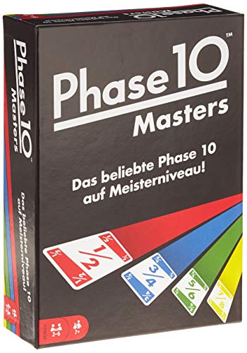 Mattel Games FPW34 Phase 10 Masters Kartenspiel, geeignet für 2 - 6 Spieler, Spieldauer ca. 60 - 90 Minuten, ab 7 Jahren (Cover Bild kann abweichen)