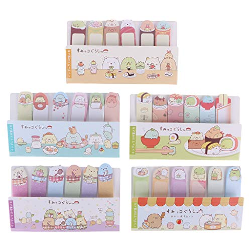 Jenor Kawaii Schreibwaren Memo-Block Lesezeichen Kreative niedliche Tier-Haftnotizen Schulbedarf Papier Aufkleber