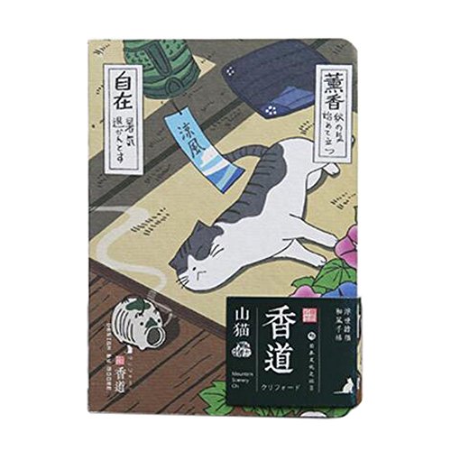 Notizbuch-Briefpapier Niedliche Katzen-Blätter haltbares Qualitätspapier Japan-Kultur, # 3