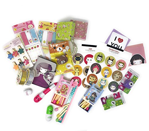 Süßes Schreibwaren-Set Zubehör Set, mit Kawaii Rilakkuma)