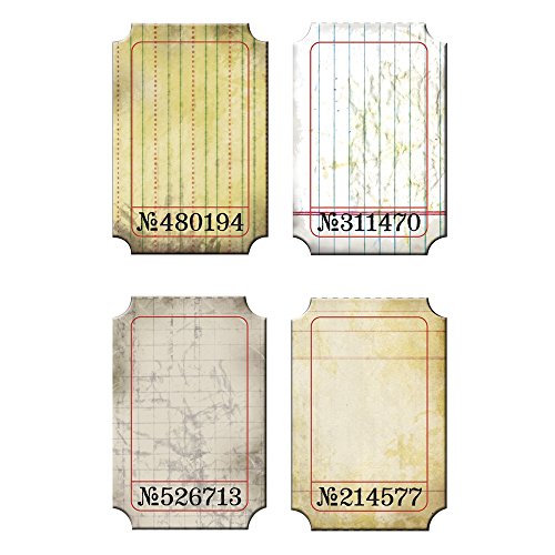 Rayher 57219000 Tim Holtz- Journaling Tickets, SB-Block