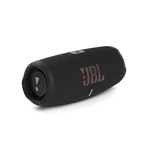 JBL Charge 5 Bluetooth-Lautsprecher in Schwarz – Wasserfeste, portable Boombox mit integrierter Powerbank – Eine Akku-Ladung für bis zu 20 Stunden kabellosen Musikgenuss