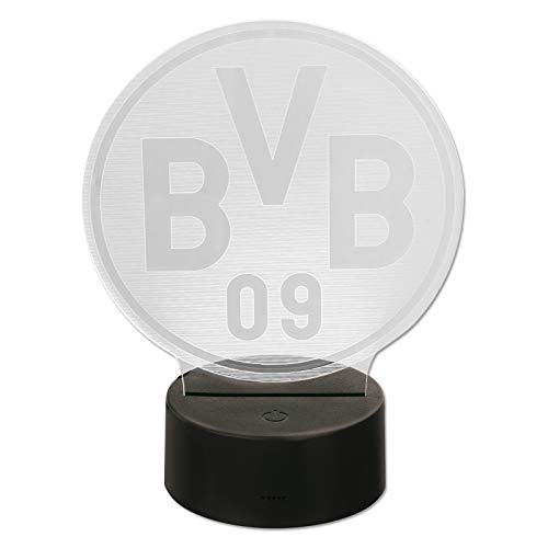 Borussia Dortmund BVB-Logoleuchte Dekoration, schwarzgelb, one Size