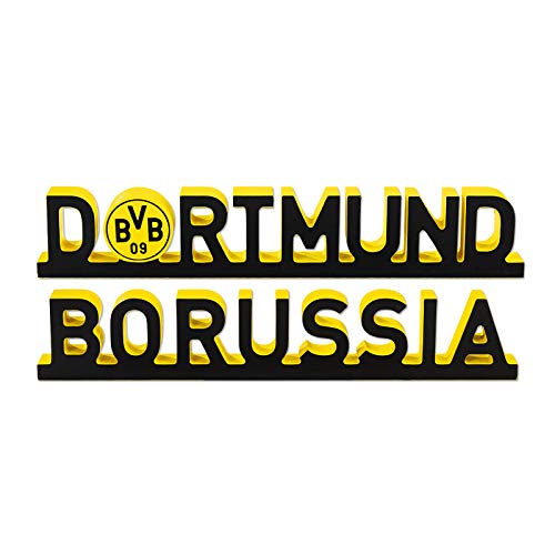 Borussia Dortmund Unisex Bvb-dekoschriftzug Borussia Dortmund Dekoration, Schwarz/gelb, Einheitsgröße