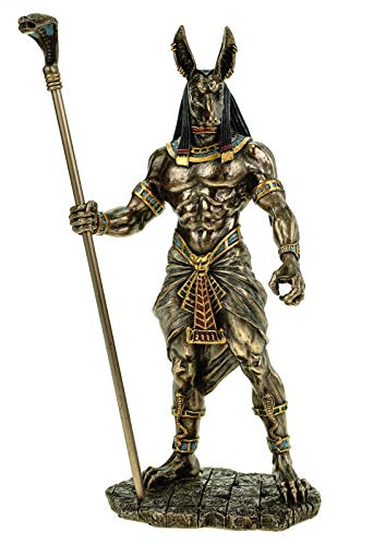 Veronese Figur ägyptischer Gott Anubis 28 cm Ägypten Pharao bronziert