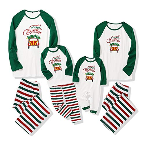 DERCLIVE Weihnachtsfamilie Passende Kleidung Frohe Weihnachten Pyjamas für Baby Kinder Und Erwachsene Vater Mama