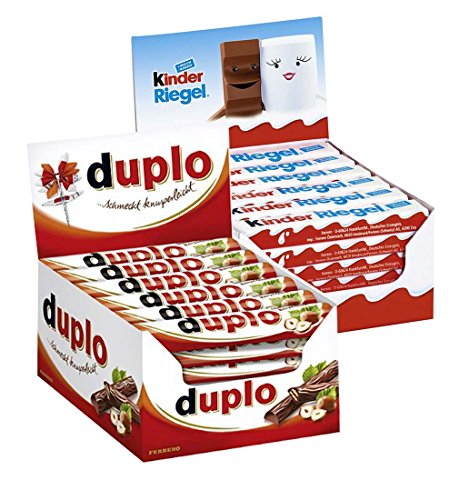Duplo Fererro 40er (Inhalt: 40 x 1) und Kinder - Riegel 36 (Inhalt: 36 x 1)