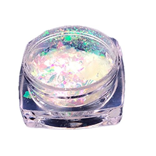 Xshuai Fashion Design natürliche Glitzer Aluminium Flakes Magic Mirror Effektpulver Sequins Nail (L)