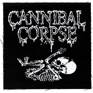 Wardah Limited cannibal-corpse Skelett schwarz & weiß bestickt abzeichen Patch Aufnäher oder zum Aufbügeln 10 cm