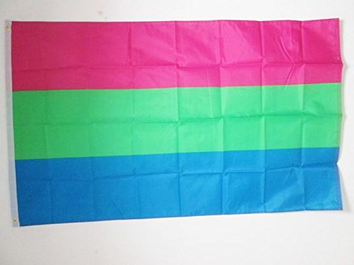 AZ FLAG Flagge POLYSEXUALITÄT 150x90cm - POLYSEXUELL Fahne 90 x 150 cm - flaggen Top Qualität