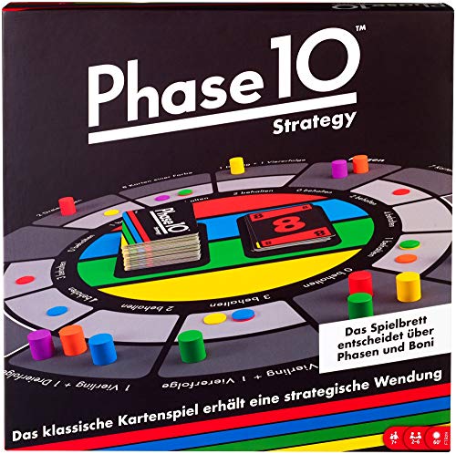 Mattel Games FTB29 Phase 10 Strategy Brettspiel, geeignet für 2 - 6 Spieler, Spieldauer ca. 60 - 90 Minuten, ab 7 Jahren