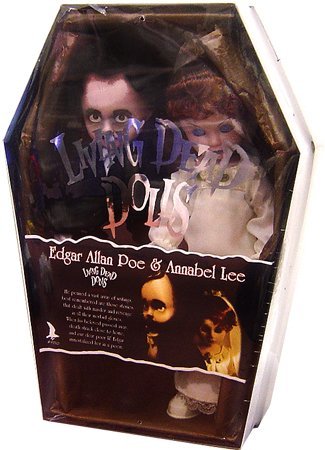 Living Dead Dolls Edgar Allan Poe and Annabel Lee Set by Mezco