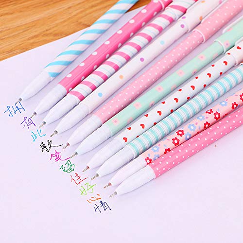 Aofocy 10 Stück Multi Farben Bunte Gel Ink Kugelschreiber Niedlichen Cartoon Pin Art Großhandel kawaii briefpapier 10 stifte 10 Farben Set