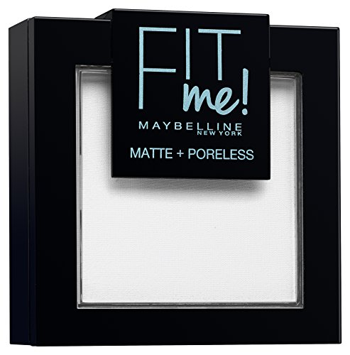 Maybelline New York FitMe Matt und Poreless Puder 90 Translucent, 1er Pack (1 x 9 g)