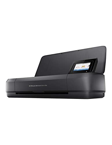 HP Officejet 250 mobiler Multifunktionsdrucker (Drucker Scanner, Kopierer, WLAN, HP ePrint, Wifi Direct, USB, 4800 x 1200 dpi) schwarz