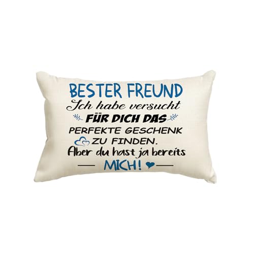 Artoid Mode Geschenk Für Freund Kissenbezug, 30x50 cm Beste Herr Geburtstagsgeschenke Freundschaft Kissen Liebe Zierkissenbezug Cushion Cover Deko
