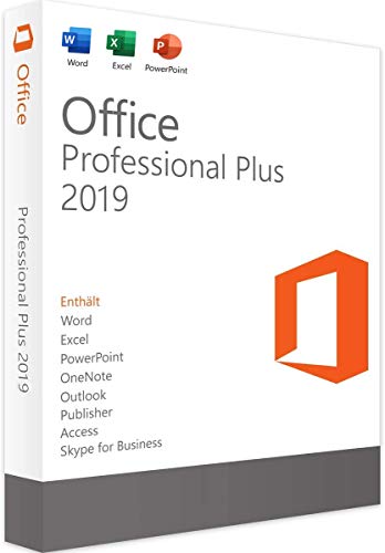 MS Office 2019 Professional Plus 32/64 Bit - Original-Lizenzschlüssel | Lieferung 1h-24h per E-Mail und Amazon neue Nachricht