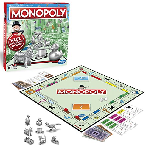 Monopoly Classic, Gesellschaftsspiel für Erwachsene & Kinder, Familienspiel, der Klassiker der Brettspiele, Gemeinschaftsspiel für 2 - 6 Personen, ab 8 Jahren